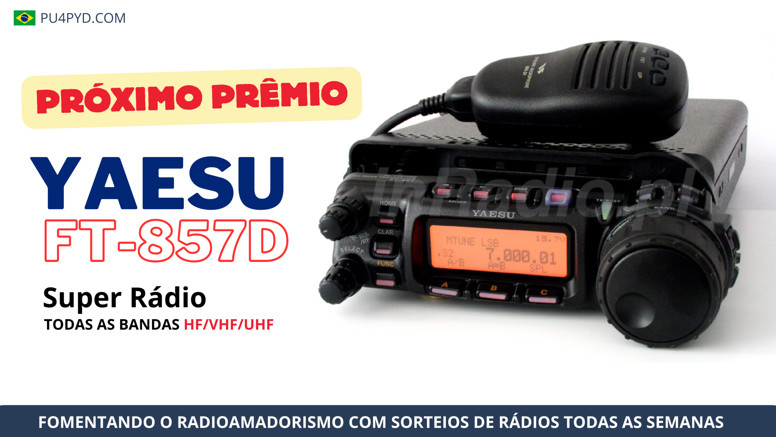 Rádio Yaesu FT-857D no Rodada Interativa do Radioamadfor