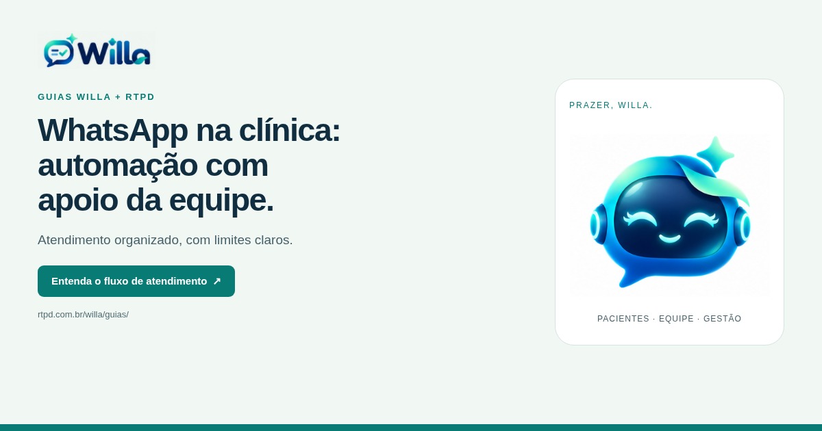 Atendimento de clínica de estética pelo WhatsApp